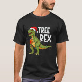 Tree Rex Christmas Dinosaur Tree T Rex Christmas B T-shirt (Voorkant)