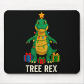 Tree Rex Funny Dinosaur Christmas  Muismat (Voorkant)