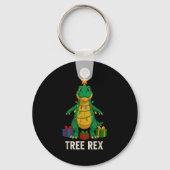 Tree Rex Funny Dinosaur Christmas  Sleutelhanger (Voorkant)