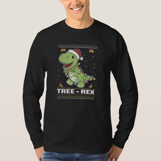 Tree-Rex Funny Dinosaur Pun T-Rex T-shirt (Voorkant)