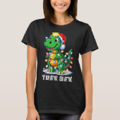 Tree Rex Funny Xmas T Rex Christmas Dinosaur Boys  T-shirt (Voorkant)