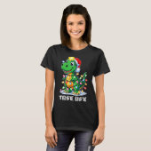 Tree Rex Funny Xmas T Rex Christmas Dinosaur Boys  T-shirt (Voorkant volledig)