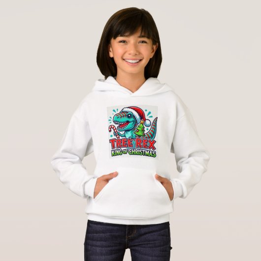 Tree Rex – Grappig Kerst T-Rex T-shirt (Voorkant volledig)