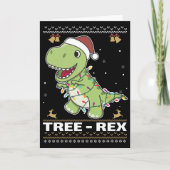 Tree-Rex Grappige Dinosaurus Woordspeling T-Rex Kaart (Voorkant)