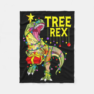 Tree Rex! Grappige Kerstmis Paleontoloog Fleece Deken