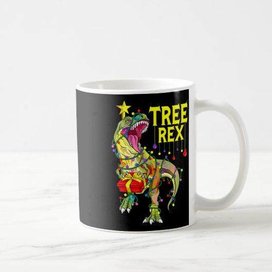 Tree Rex! Grappige Kerstmis Paleontoloog  Koffiemok (Rechts)