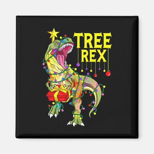 Tree Rex! Grappige Kerstmis Paleontoloog  Magneet (Voorkant)