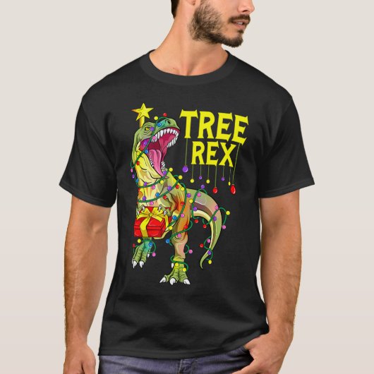 Tree Rex! Grappige Kerstmis Paleontoloog  T-shirt (Voorkant)