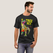 Tree Rex! Grappige Kerstmis Paleontoloog  T-shirt (Voorkant volledig)