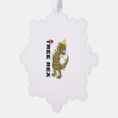 Tree Rex Kerstmis Dinosaurus T Rex 2 Ornament Kaart (Links)