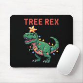 Tree Rex lelijke kersttrui dinosaurus  Muismat (Met muis)