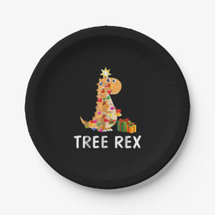 Tree Rex Pun Kerstmis Dinosaurus Papieren Bordje
