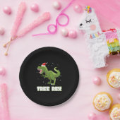 Tree Rex T-Rex Kerstmis Papieren Bordje (Feest)