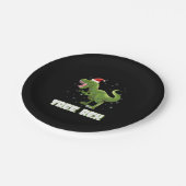 Tree Rex T-Rex Kerstmis Papieren Bordje (Gekanteld)