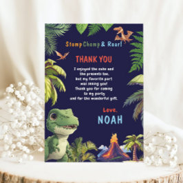 Tree Rex Verjaardag Dinosaur Bedankkaart