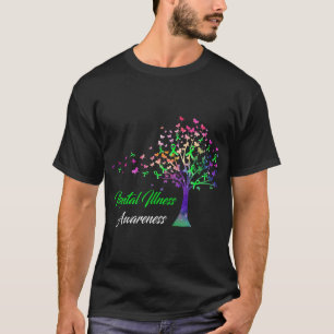 Tree Ribbon Mental Illness Awareness T-shirt
