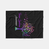 Tree Ribbon Turner-syndroom Fleece Deken (Voorkant (Horizontaal))