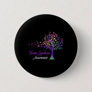 Tree Ribbon Turner-syndroom Ronde Button 5,7 Cm