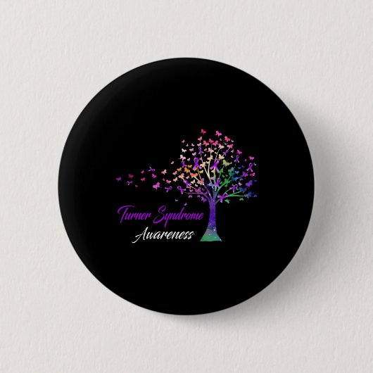 Tree Ribbon Turner-syndroom Ronde Button 5,7 Cm (Voorkant)