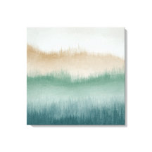 Tree Ridge Waterverf Canvas Kunst - Groen