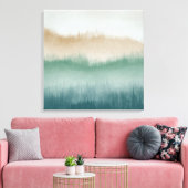 Tree Ridge Waterverf Canvas Kunst - Groen (Insitu (Woonkamer))