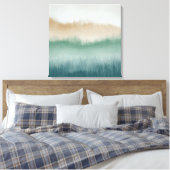 Tree Ridge Waterverf Canvas Kunst - Groen (Insitu (Slaapkamer))