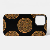 Tree Rings Seamless Pattern. Saw cut tree trunk ba iPhone Hoesje (Achterkant horizontaal)