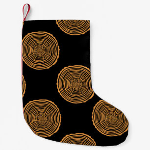 Tree Rings Seamless Pattern. Saw cut tree trunk ba Kleine Kerstsok