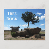 Tree Rock,Median of Interstate 80, Buford Wyoming Briefkaart (Voorkant)