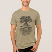 Tree Roots Man Tri-Blend Shirt (Voorkant)