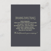 Tree Rustieke Bruiloft Receptie & Rij richtingen Informatiekaartje (Achterkant)