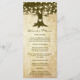 Tree Rustieke String Lights Slim Dinner Menu