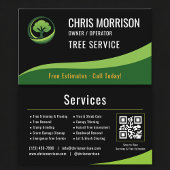 Tree Service Arborist QR Code Visitekaartje