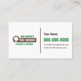 Tree Service Business Card Visitekaartje