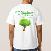 Tree Service Business T-shirt (Achterkant)