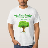 Tree Service Business T-shirt (Voorkant)