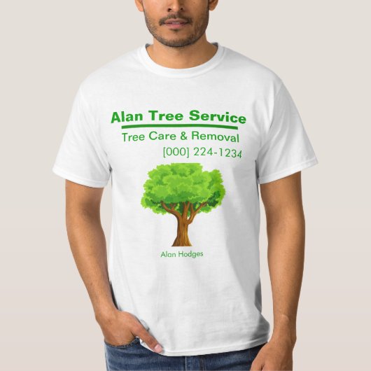 Tree Service Business T-shirt (Voorkant)