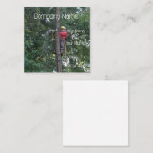 Tree Service Business Vierkante Visitekaartje (Voorkant / Achterkant)