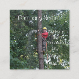 Tree Service Business Vierkante Visitekaartje