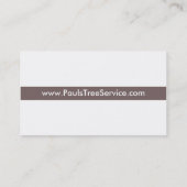 Tree Service/Firewood-Visitekaartje Visitekaartje (Achterkant)