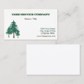 Tree Service Single Sided Visitekaartje (Voorkant / Achterkant)