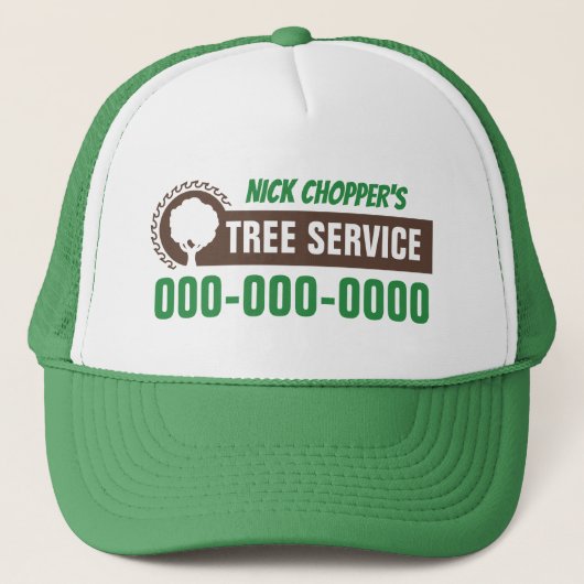 Tree Service Trucker Hat Pet (Voorkant)