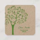 Tree-service Vierkante Visitekaartje (Voorkant)