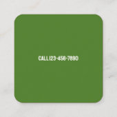 Tree-service Vierkante Visitekaartje (Achterkant)