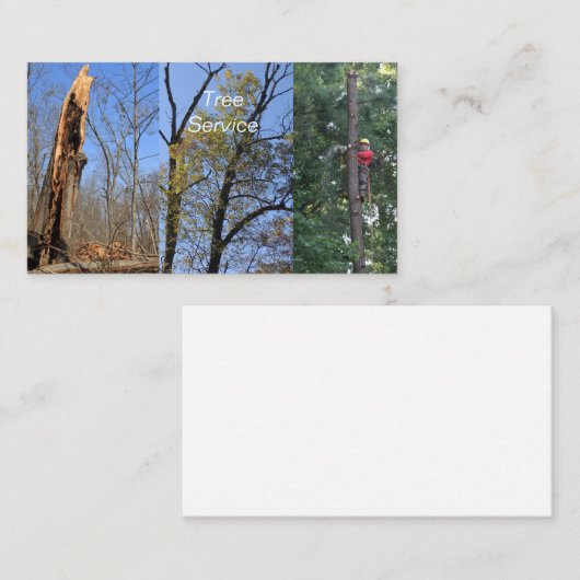Tree-service Visitekaartje (Voorkant / Achterkant)