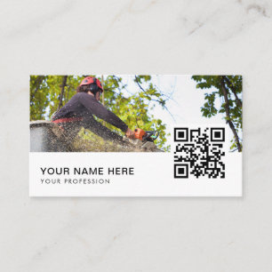 tree service visitekaartjes QR Code