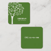 Tree Services Vierkante Visitekaartje (Voorkant / Achterkant)