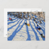 Tree shadows Morzine Briefkaart (Voorkant / Achterkant)