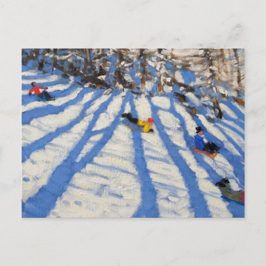 Tree shadows Morzine Briefkaart (Voorkant)