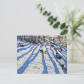 Tree shadows Morzine Briefkaart (Staand voorkant)